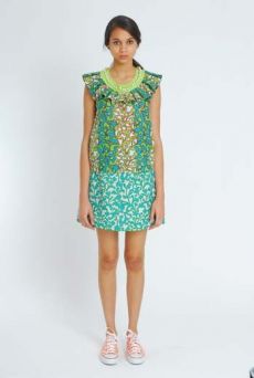 SS11 SNOBBY WEED SHIELD SKIRT - GREEN - Other Image